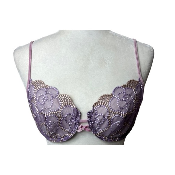 Victoria’s Secret Angels embroidered floral unlined demi bra. - Picture 1 of 7